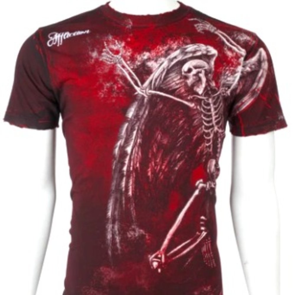 AFFLICTION Mens Short Sleeve RELINQUISH Crewneck T-Shirt